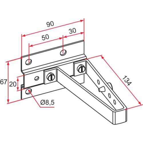 GÂCHE POUR SERRURE DE PORTAIL COULISSANT