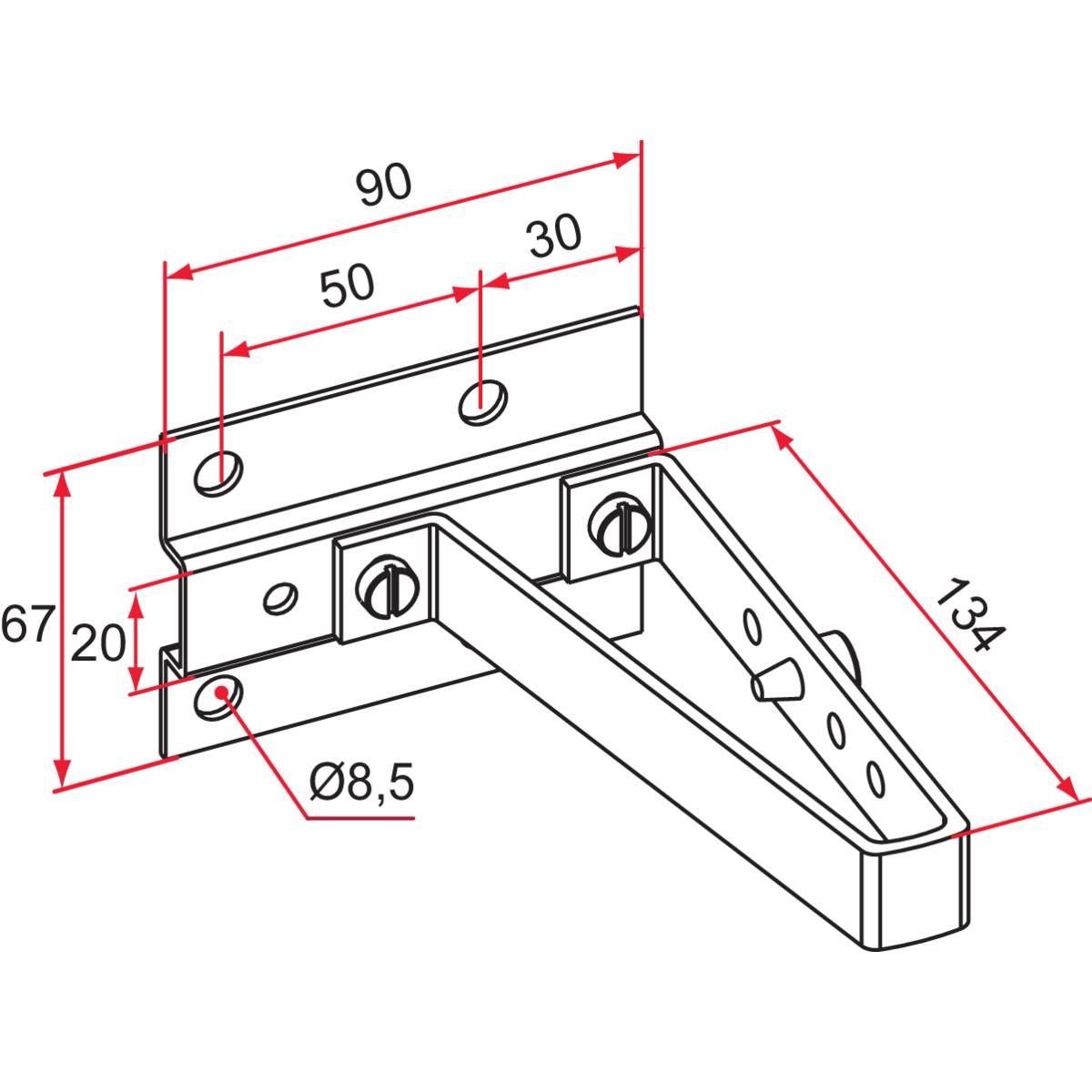 GÂCHE POUR SERRURE DE PORTAIL COULISSANT