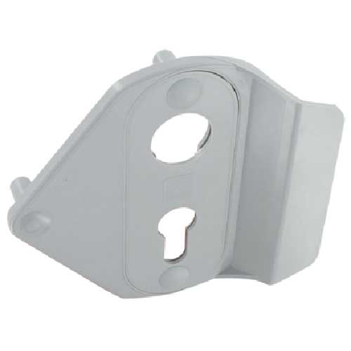 POIGNÉE POUR SERRURE DE GARAGE À DEMI-CYLINDRE, BOUTON POUSSOIR ET TIRAGE