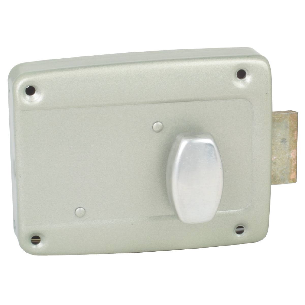 SERRURE DE GARAGE À CYLINDRE POUSSOIR ET BOUTON