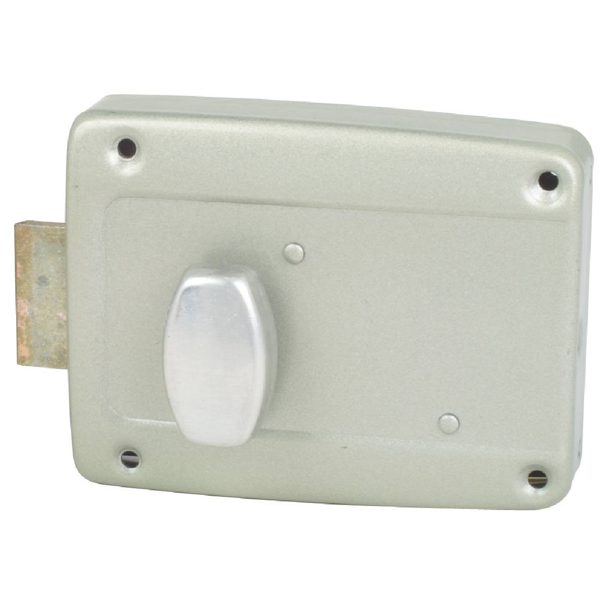 SERRURE DE GARAGE À CYLINDRE POUSSOIR ET BOUTON