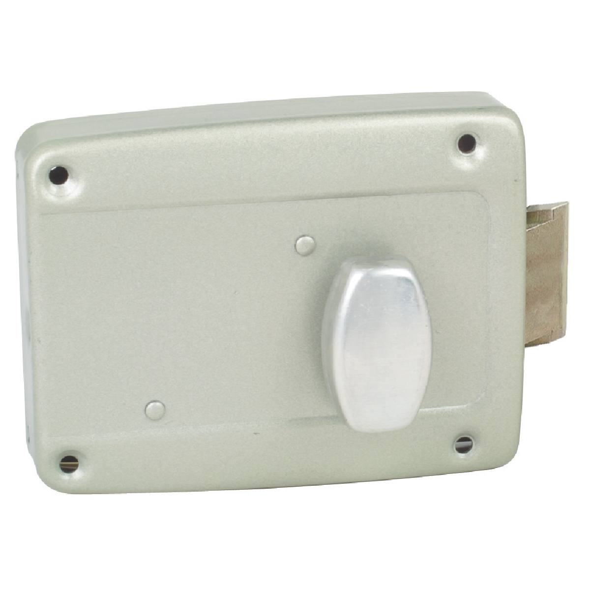 SERRURE DE GARAGE À CYLINDRE POUSSOIR ET BOUTON