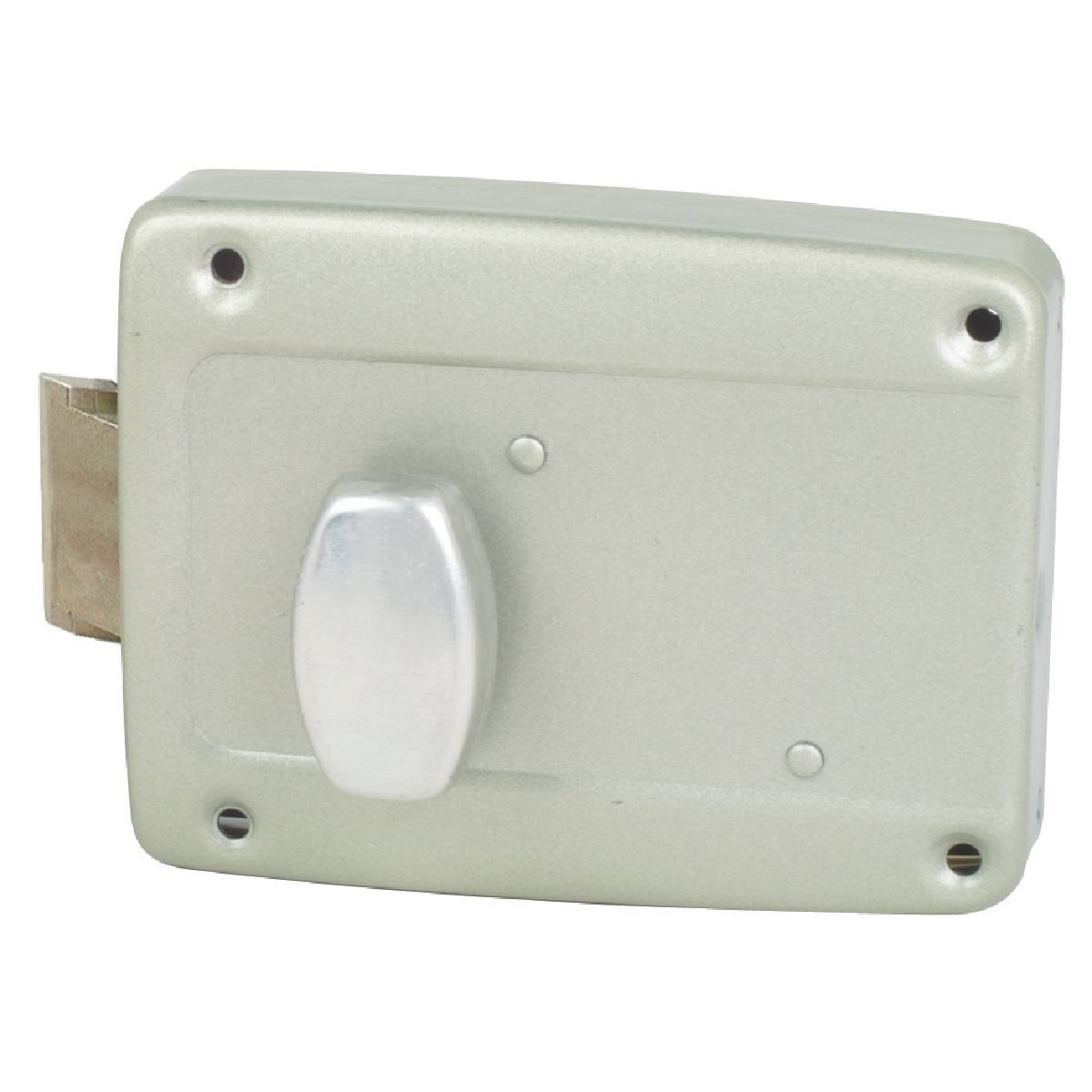 SERRURE DE GARAGE À CYLINDRE POUSSOIR ET BOUTON