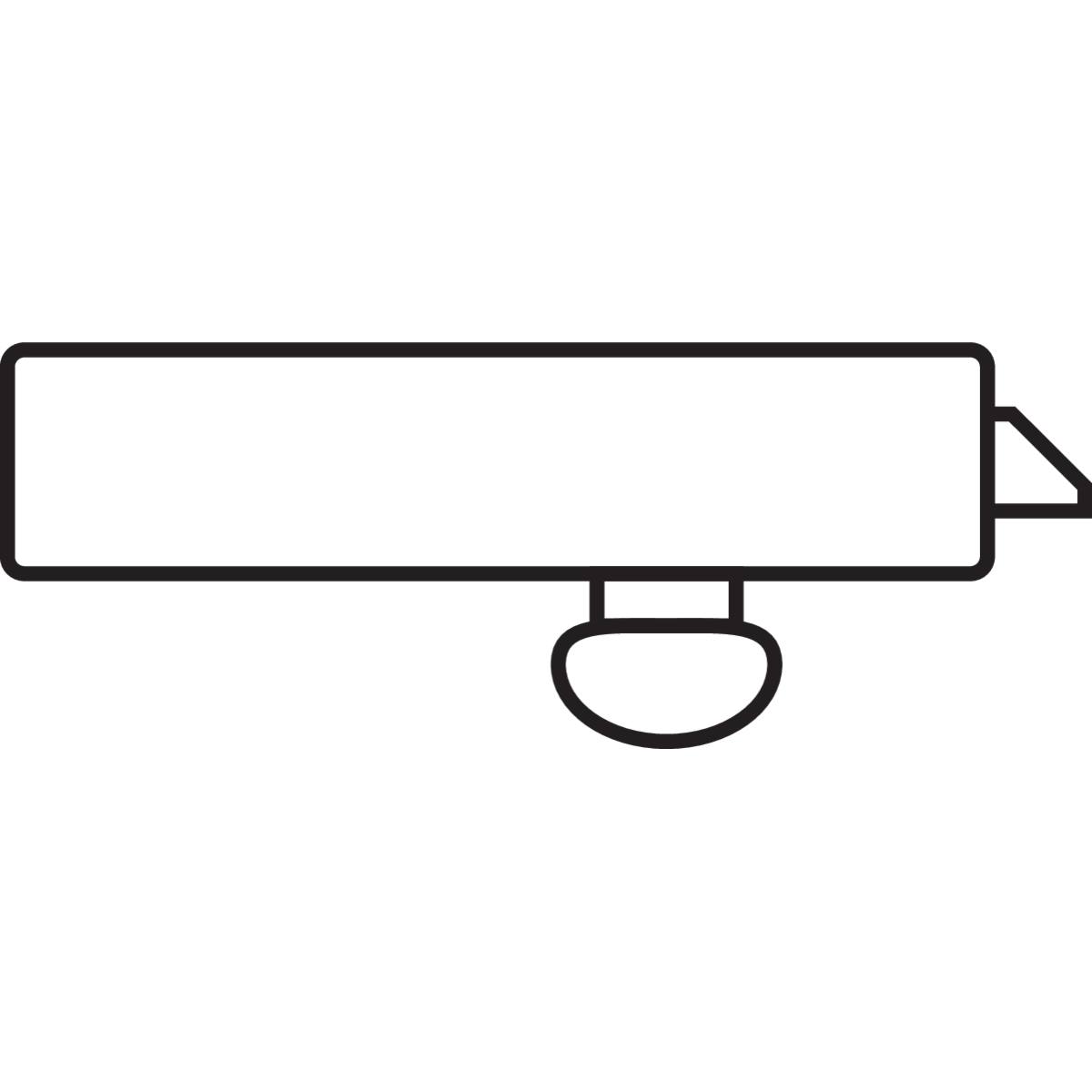 SERRURE DE GARAGE À CYLINDRE POUSSOIR ET BOUTON