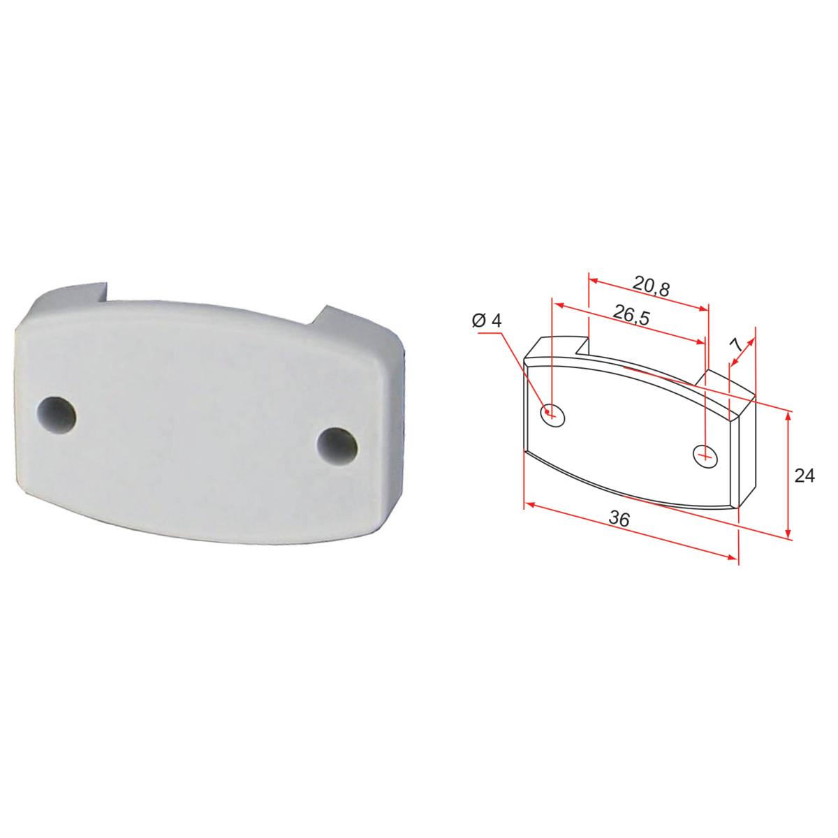 COULISSEAU POUR SERRURE DE PERSIENNE