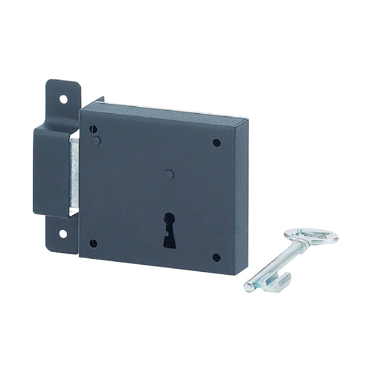 SERRURE DE CAVE HORIZONTALE PÊNE DORMANT GAUCHE