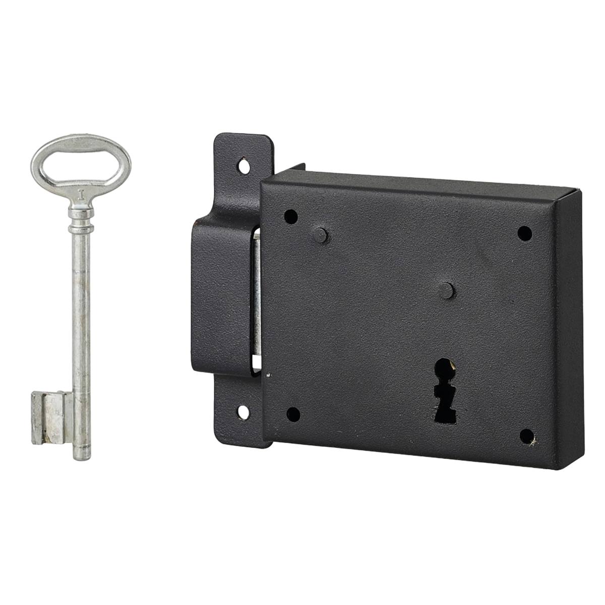 SERRURE DE CAVE HORIZONTALE PÊNE DORMANT GAUCHE