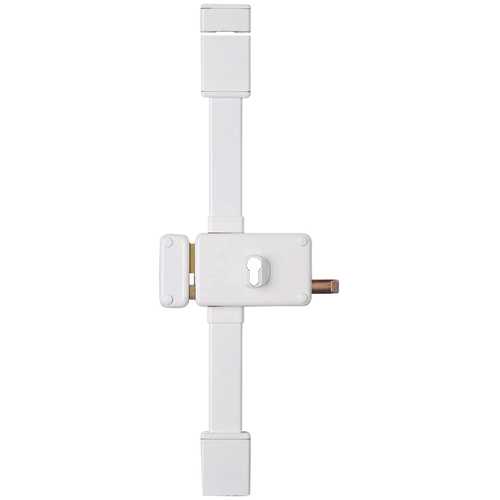 SERRURE APPLIQUE 3 POINTS HORGA TIRAGE GAUCHE BLANCHE