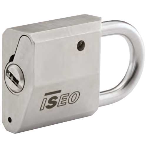 CADENAS GERA LAITON NICKELÉ ANSE INOX 50 MM POUR DEMI-CYLINDRE