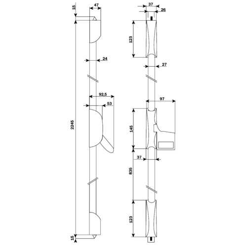 CRÉMONE 2 POINTS IDEA PAD-BOLT COUPE FEU