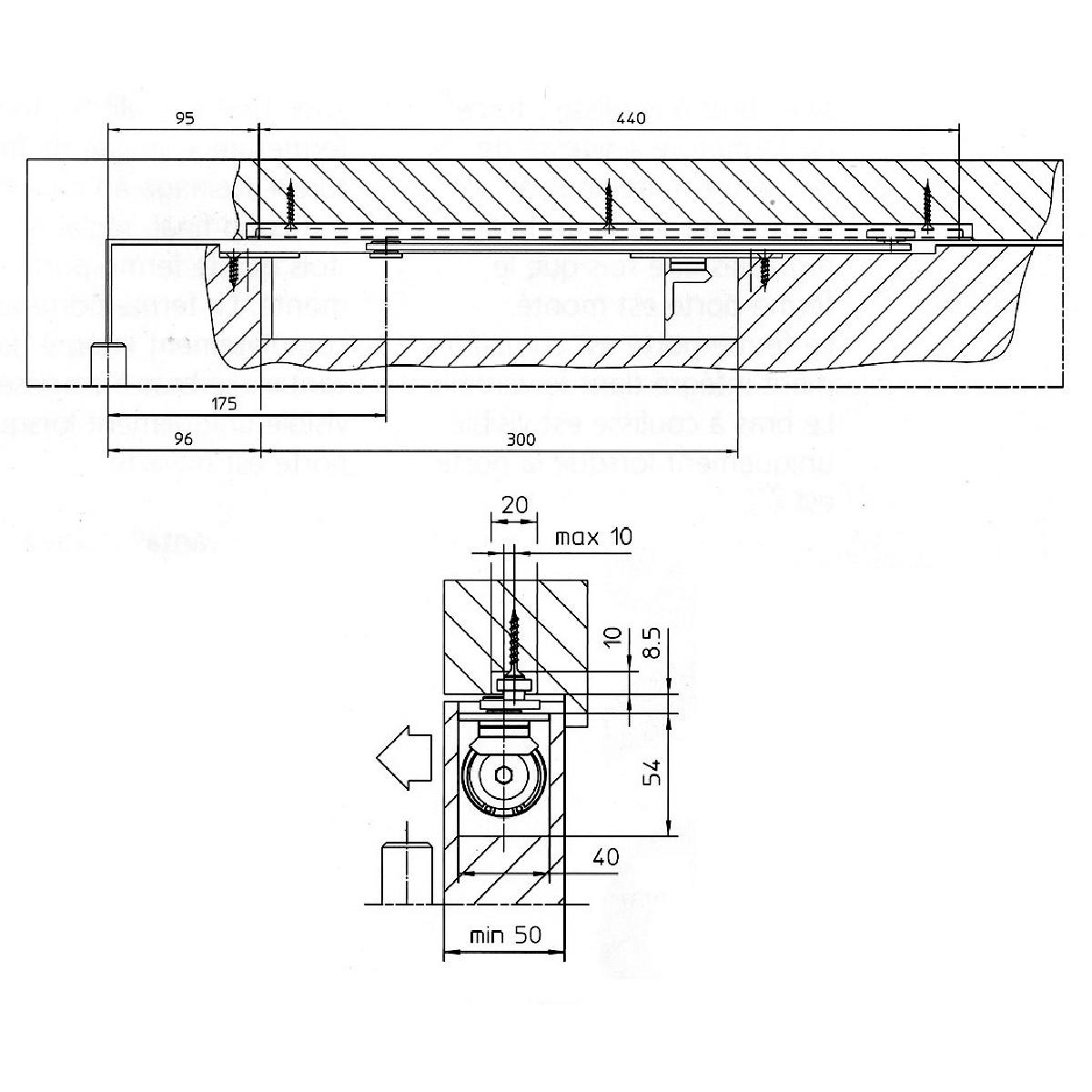 FERME-PORTE ENCASTRÉ BOXER
