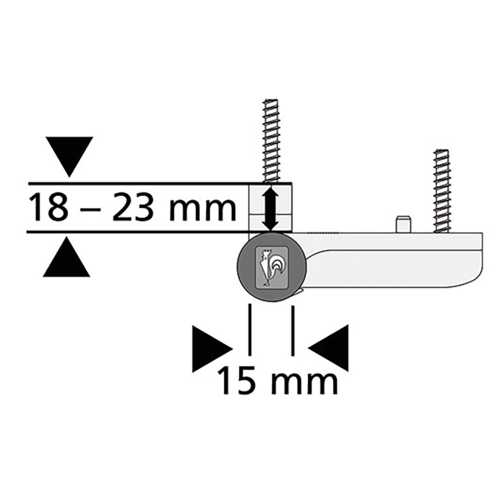 PAUMELLE KT-SV POUR DORMANT ÉTROIT