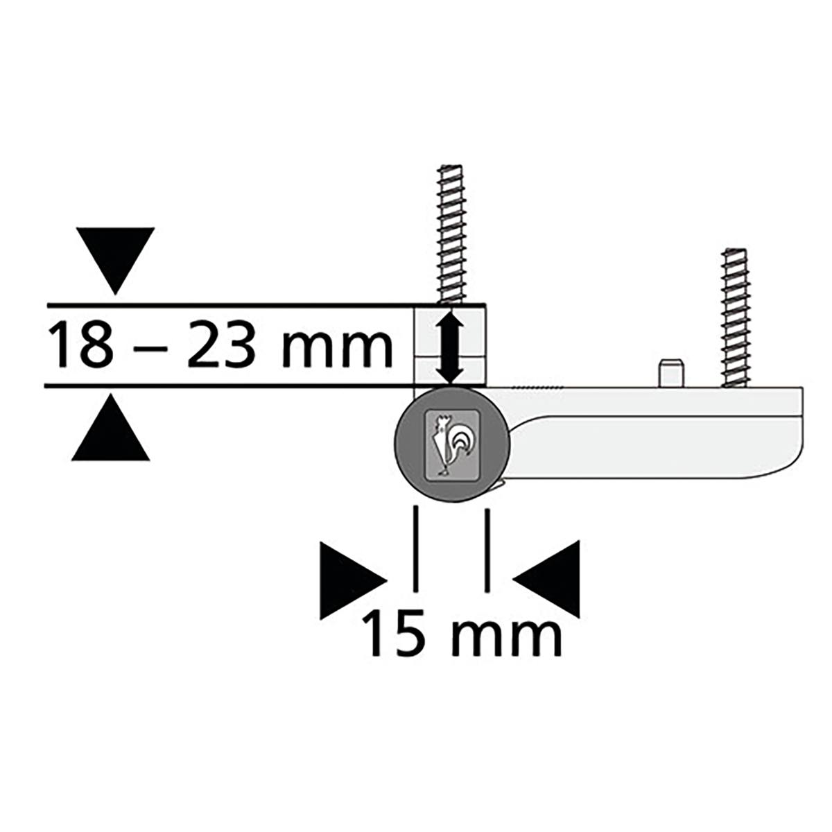 PAUMELLE KT-SV POUR DORMANT ÉTROIT