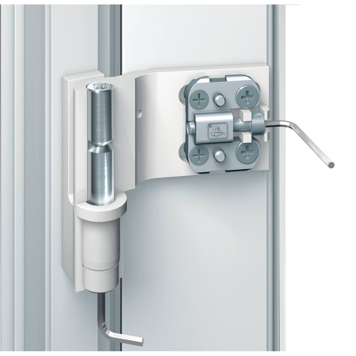 PAUMELLE AT-G POUR PORTE AFFLEURANTE NOIR 9005 MAT