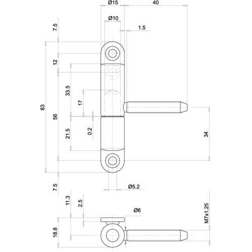 FICHE FEMELLE Ø 15 MM BLANC 9010