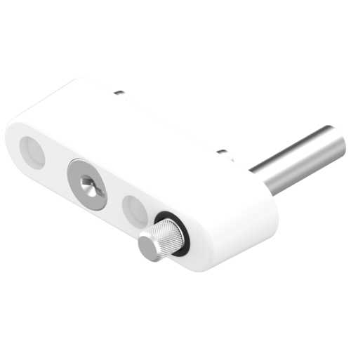 LIMITEUR D'OUVERTURE À CLÉ BLANC 9010 POUR COULISSANT