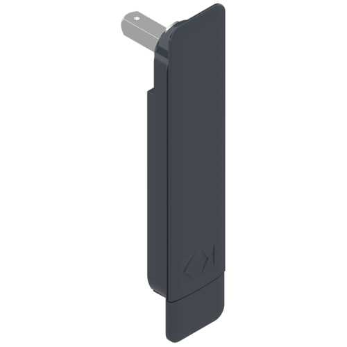 POIGNÉE DE COULISSANT SHADOW NOIR 9005 MAT