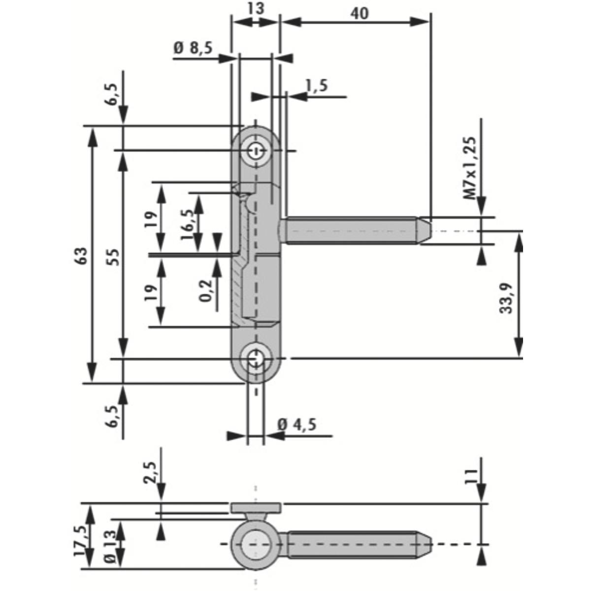 FICHE FEMELLE Ø 13 MM BLANC 9010