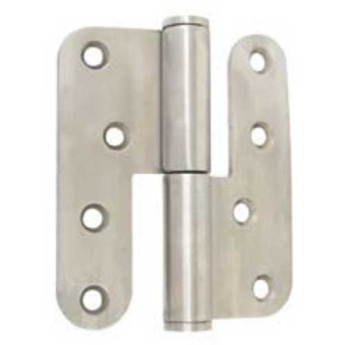 PAUMELLE COMPLÈTE INOX 304 BOUT ROND DROITE 100x88