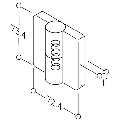 PAUMELLE NYLON À RESSORT NY.TB.82