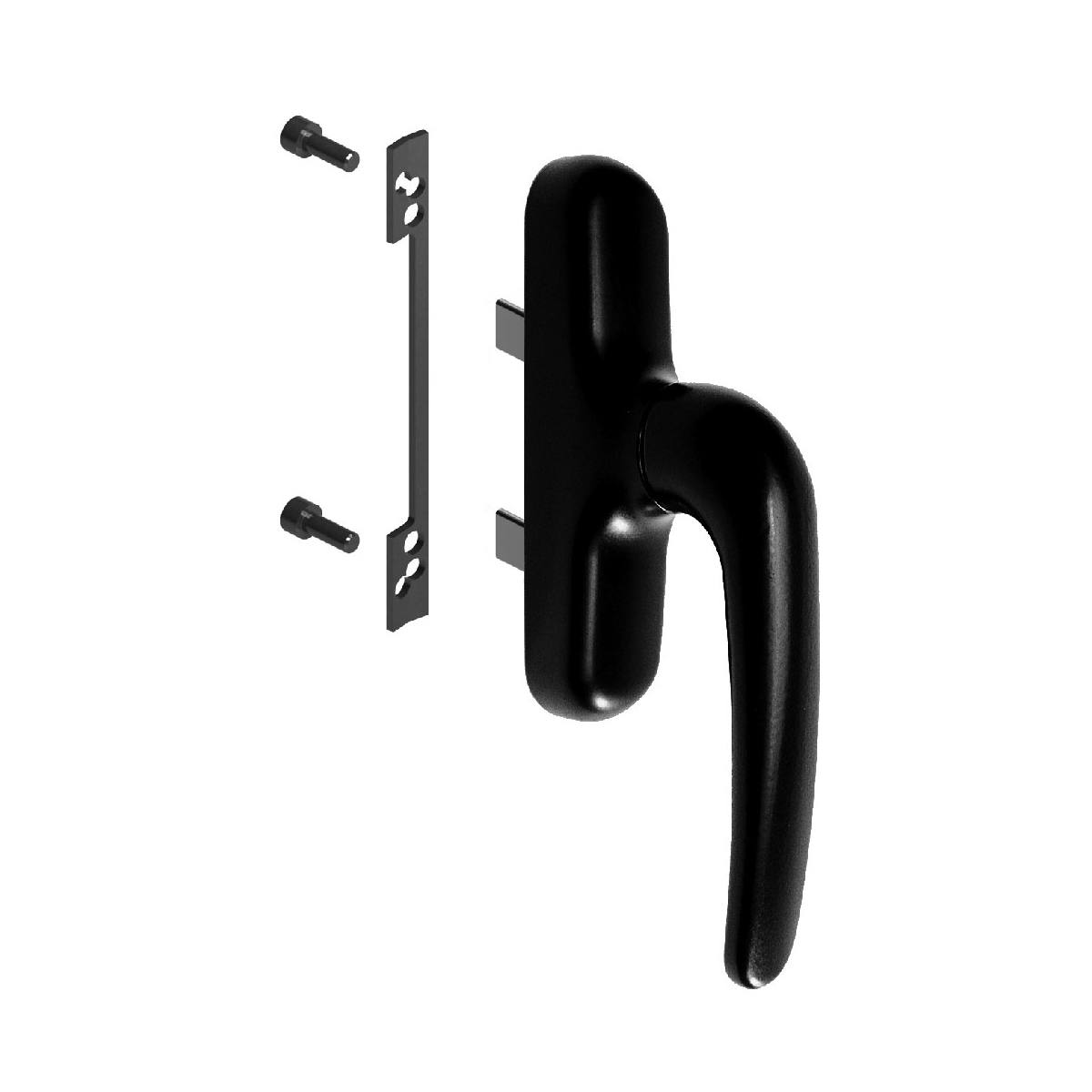 CRÉMONE D'OF 2 DOIGTS PRIMA NOIR 9005