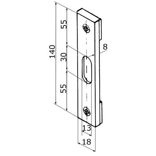 GACHE U POUR PÊNE ROND