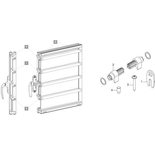 FOURCHE D'ENTRAÎNEMENT POUR SYSTÈME JALOUSIE
