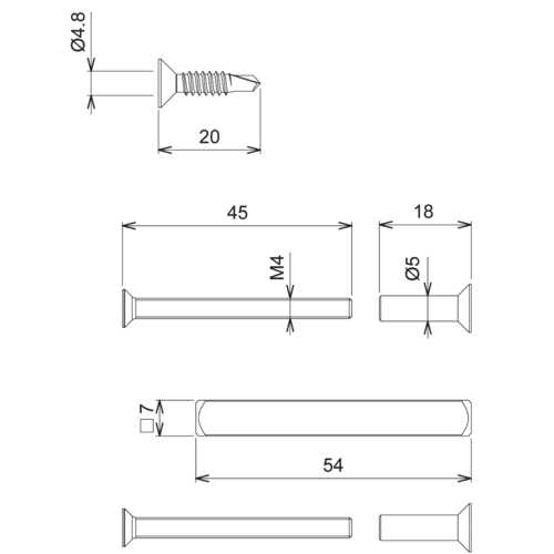 ACCESSOIRES DE FIXATION POUR POIGNÉE SÉDUCTION