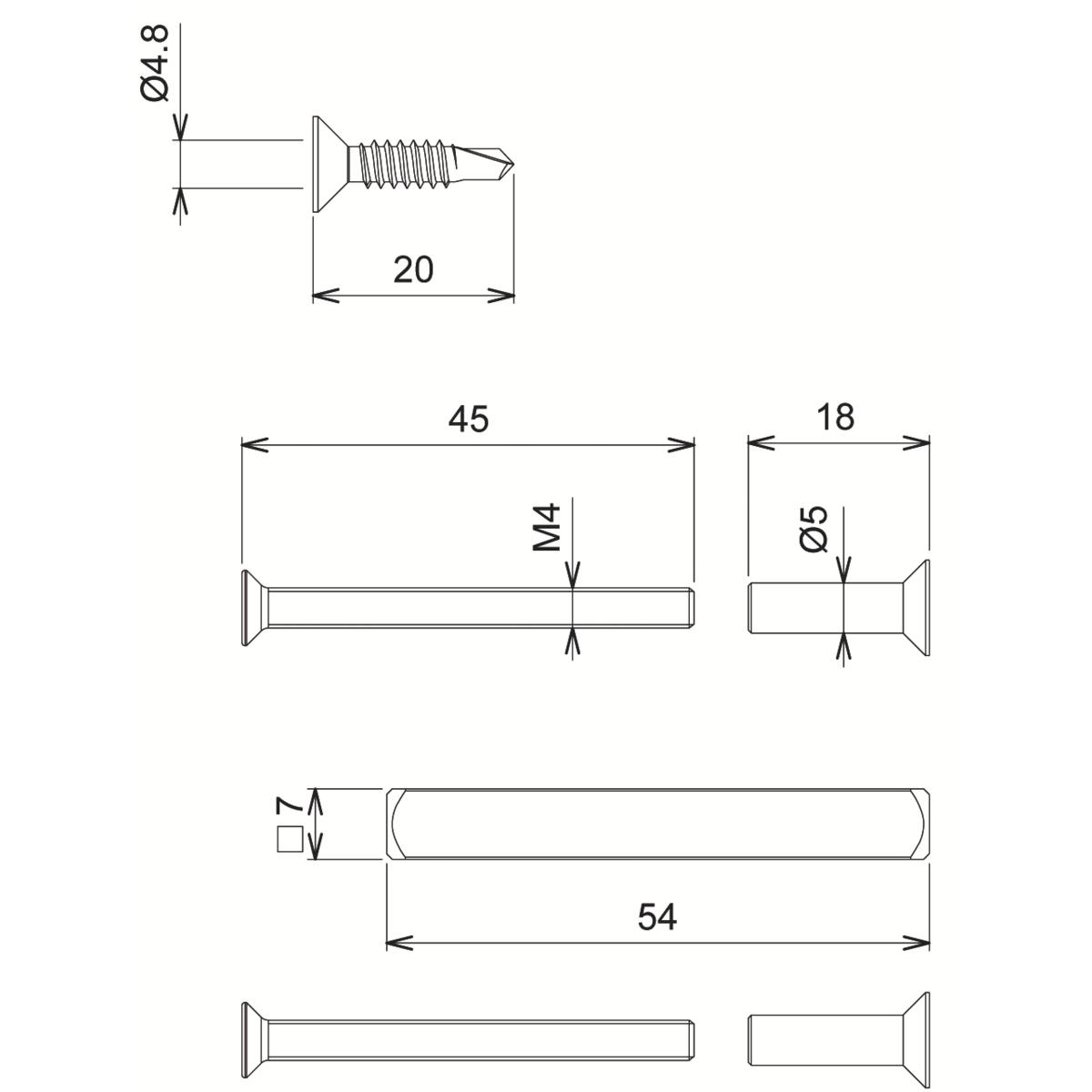 ACCESSOIRES DE FIXATION POUR POIGNÉE SÉDUCTION