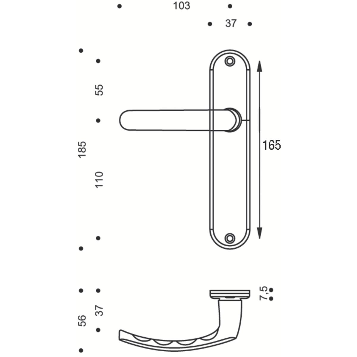 BUDGET ARGENT CLÉ L SUR PLAQUE 165 MM