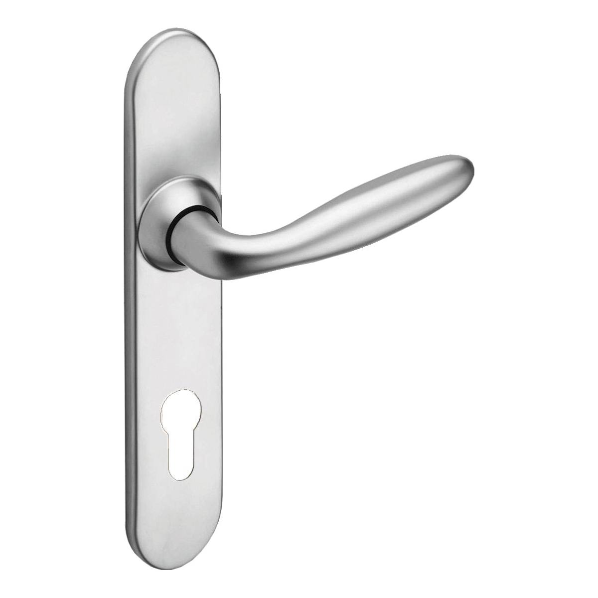 OPÉRA CHROMÉ VELOURS CLÉ I SUR PLAQUE 195 MM