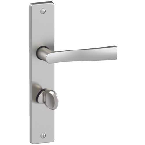 ENSEMBLE DE PORTE FLEX CONDA. SUR PLAQUE 195 MM CHROME SATIN