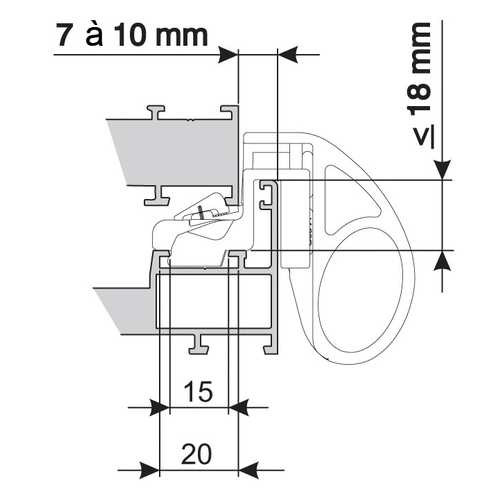 LOQUETEAU TWIN DE SOUFFLET ARGENT 9006