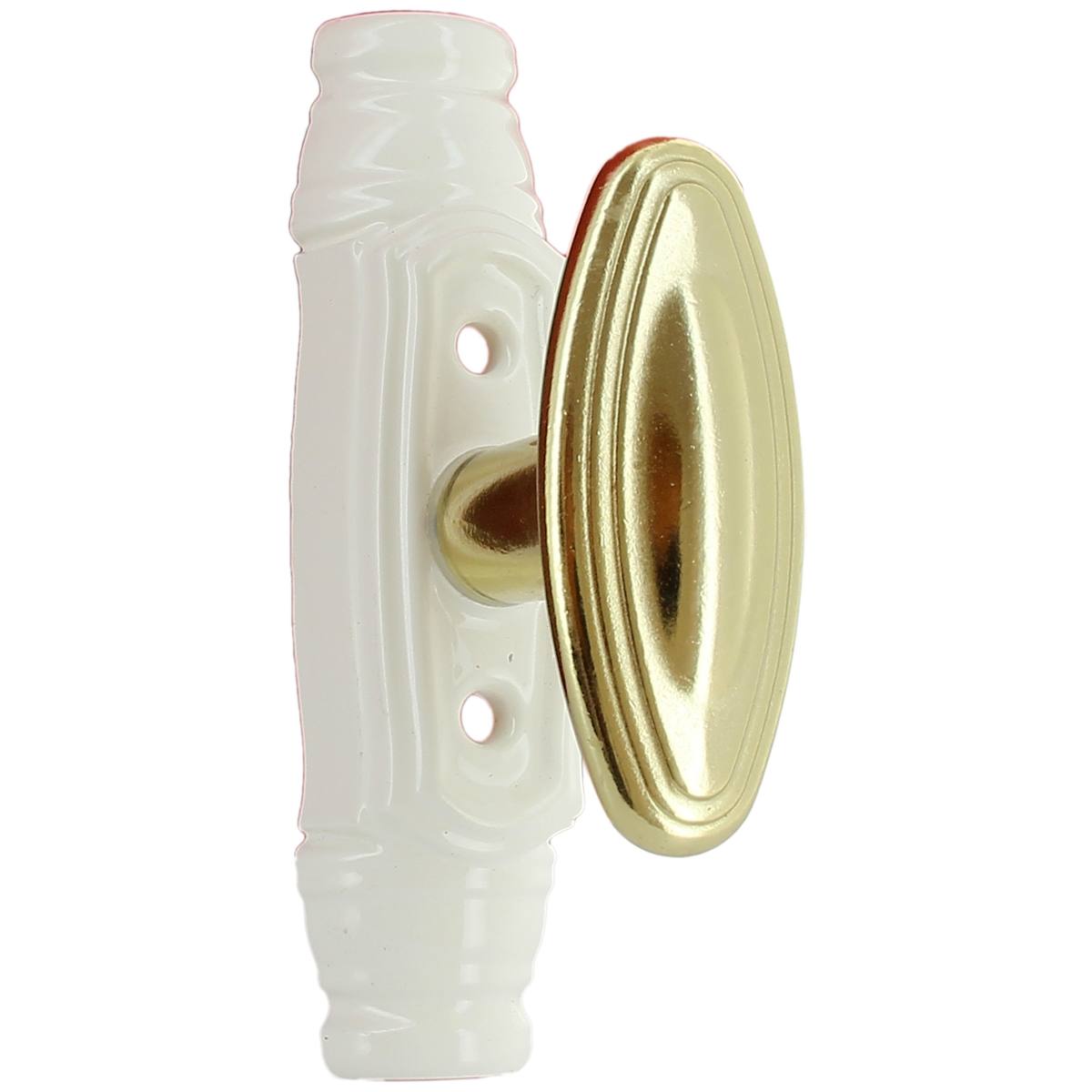 FAUSSE-CRÉMONE À BOUTON OVALE N°9 POUR MENUISERIE BOIS ET PVC