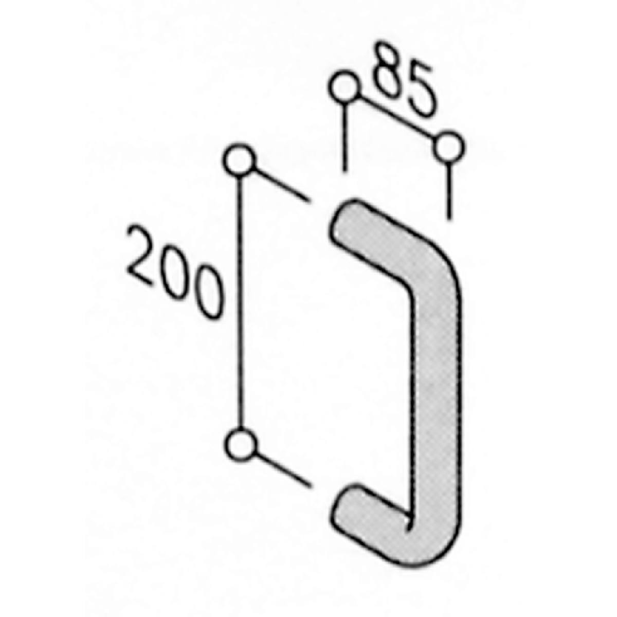 POIGNÉE DE PORTE BATTANTE DROITE STG 83