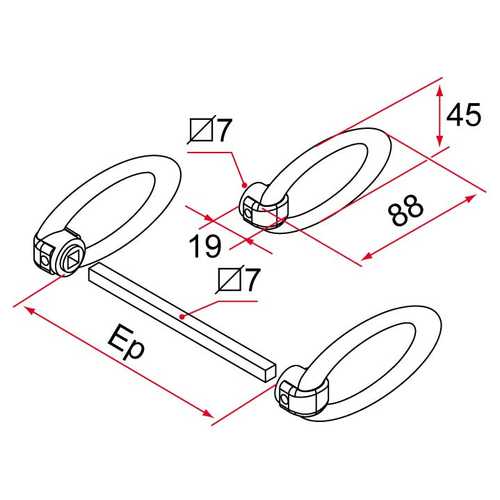 ANNEAU DOUBLE FIXE POUR MULTIREVERSO
