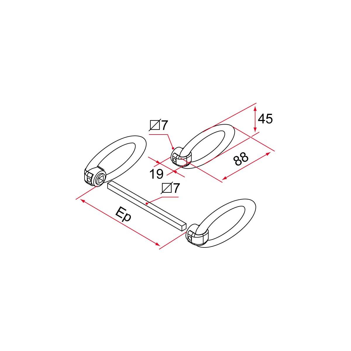 ANNEAU DOUBLE FIXE POUR MULTIREVERSO