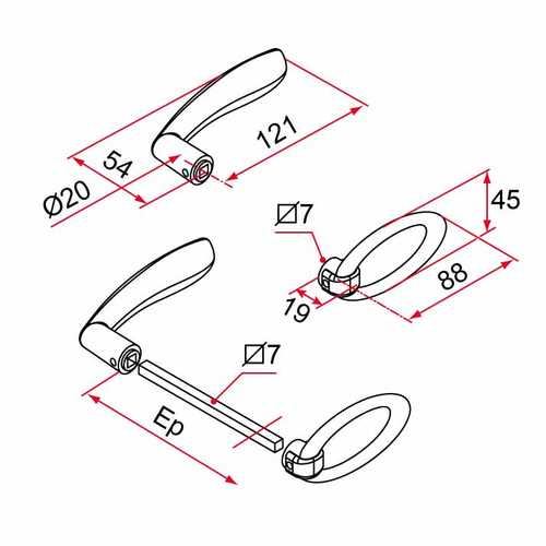 BÉQUILLE + ANNEAU POUR MULTIREVERSO