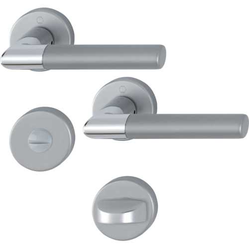 LECCE, BEQUILLES SUR ROSACE, CONDA., CHROMÉ/INOX MAT