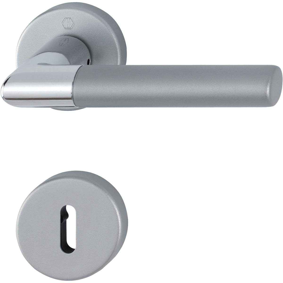 LECCE, BEQUILLES SUR ROSACE, CLÉ L, CHROMÉ/INOX MAT