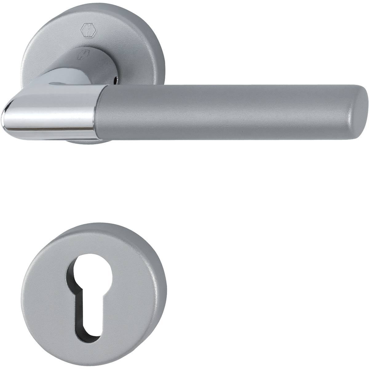 LECCE, BEQUILLES SUR ROSACE, CLÉ I, CHROMÉ/INOX MAT