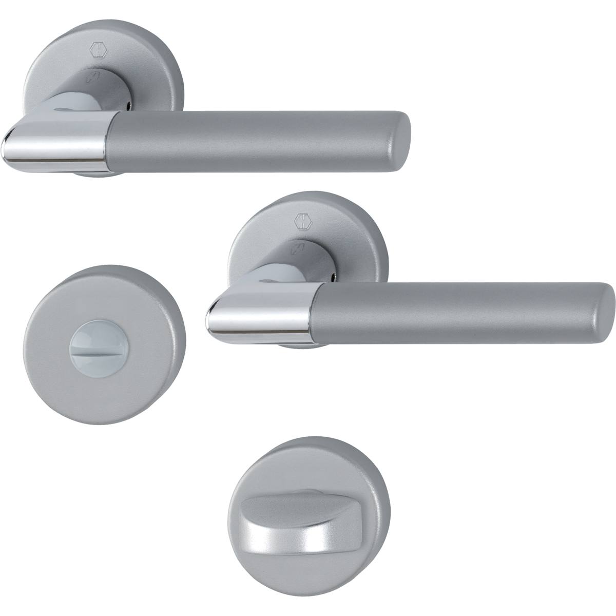 LECCE, BEQUILLES SUR ROSACE, CONDA., CHROMÉ/INOX MAT