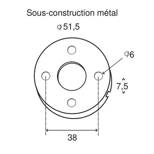 POMEROL, BEQUILLES SUR ROSACE, CLÉ I, INOX