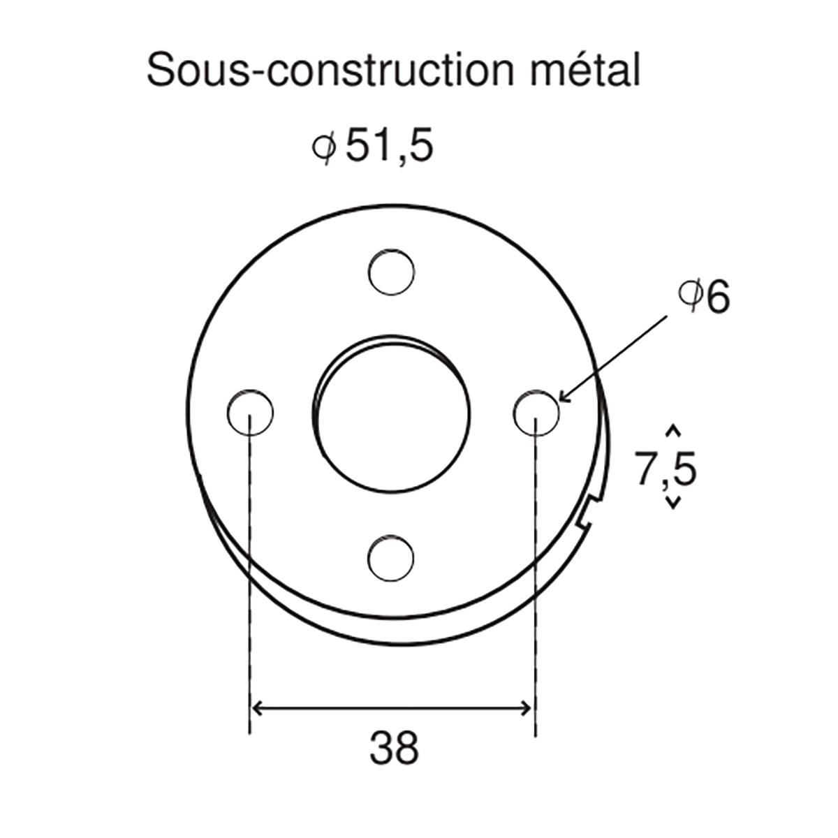 POMEROL, BEQUILLES SUR ROSACE, CLÉ I, INOX