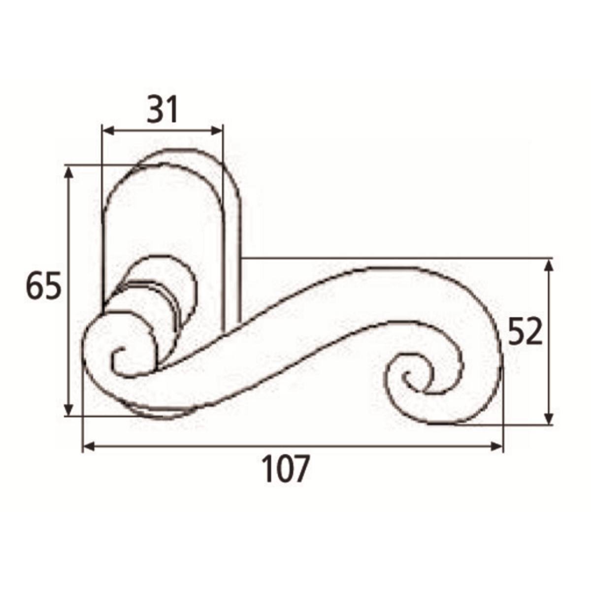 BÉQUILLE DE CRÉMONE CÉVENNES/CHINON