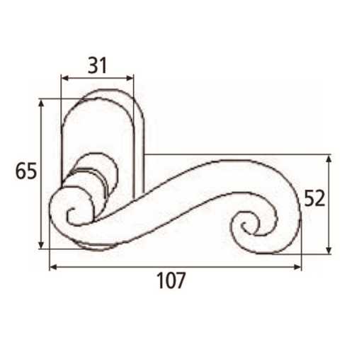 BÉQUILLE DE CRÉMONE CÉVENNES/CHINON