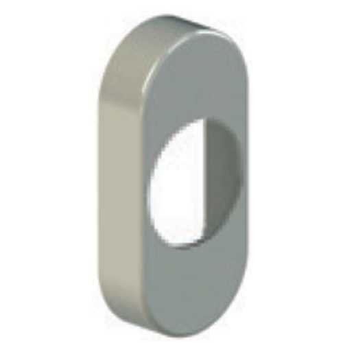 CACHE-MÉCANISME DE PORTE  LAITON NICKELÉ SATINÉ