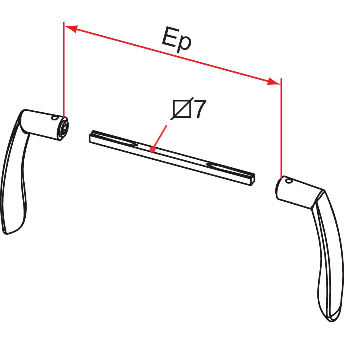 BÉQUILLE DOUBLE MARINEA
