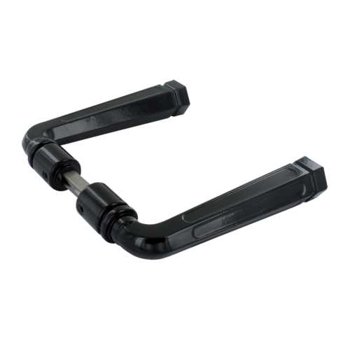 BÉQUILLE DOUBLE RUSTIQUE ALU NOIR