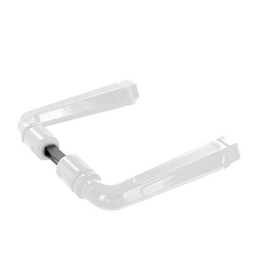 BÉQUILLE DOUBLE RUSTIQUE ALU BLANC